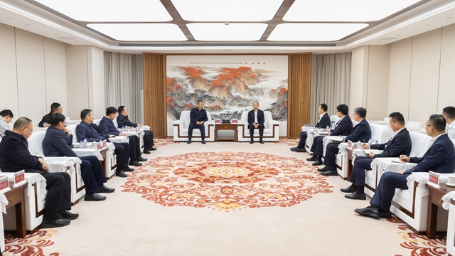 莫鼎革會見渭南市委副書記、市長陳曉勇